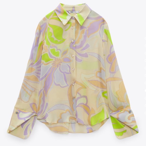 ZARA Printed Blouse - Picture 2 of 5